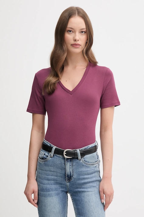 Pamučna majica United Colors of Benetton za žene, boja: ružičasta, 3GA2E4230