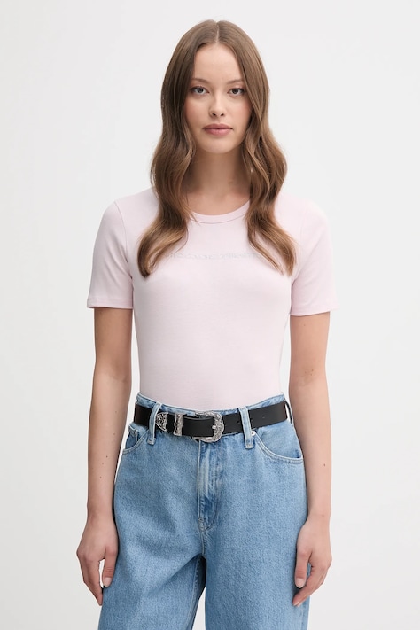 United Colors of Benetton t-shirt bawełniany damski kolor różowy 3GA2E16A2