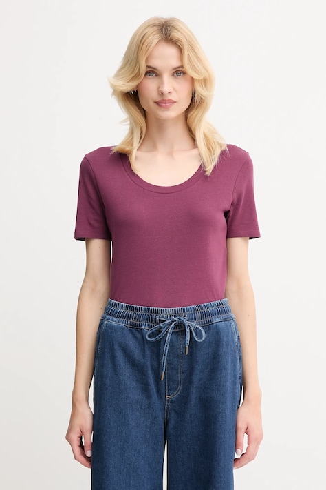Βαμβακερό μπλουζάκι United Colors of Benetton χρώμα: μαύρο, 3GA2D1066