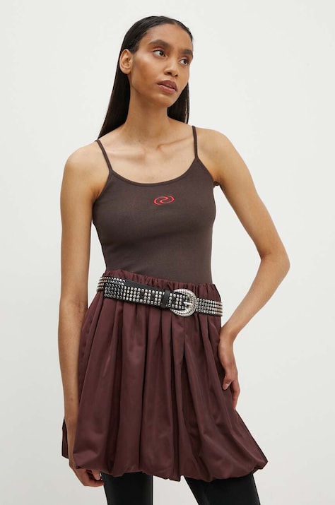 Résumé top AmberRS Strap Top femei, culoarea maro, 20191104