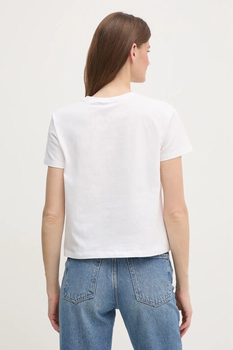 Sisley футболка basic жіноча бавовняна — фото 3