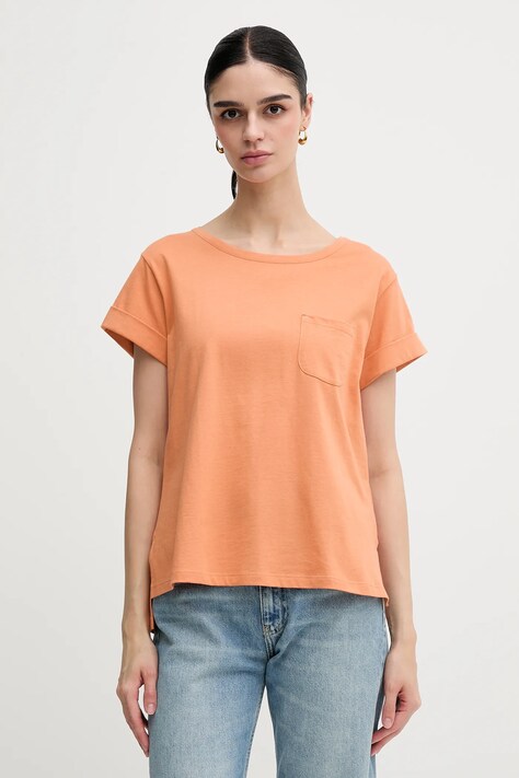 Sisley tricou din bumbac culoarea roz