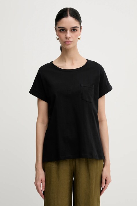 Sisley tricou din bumbac culoarea roz