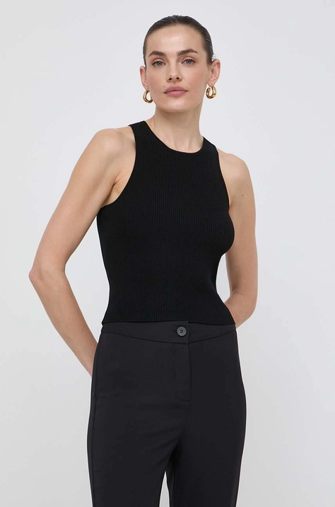 MICHAEL Michael Kors top femei, culoarea negru