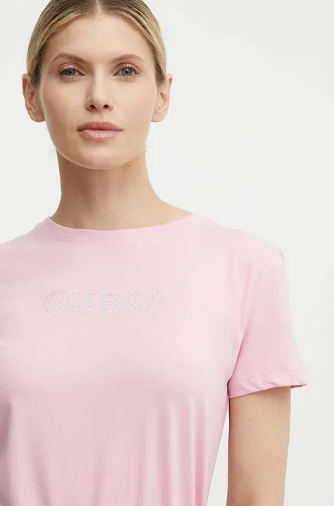 Guess t-shirt SKYLAR donna colore rosa V4GI09 J1314