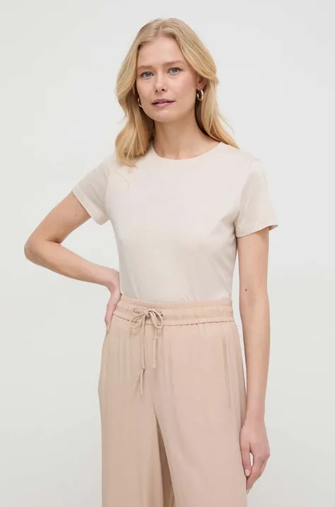 Marella t-shirt in cotone donna colore beige