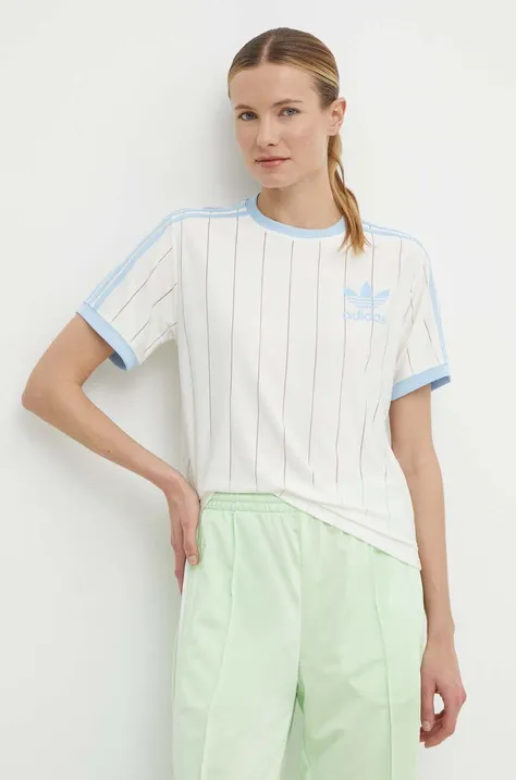 Tričko adidas Originals dámske, béžová farba, IR7469