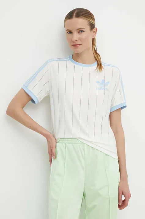 Majica kratkih rukava adidas Originals za žene, boja: bež, IR7469