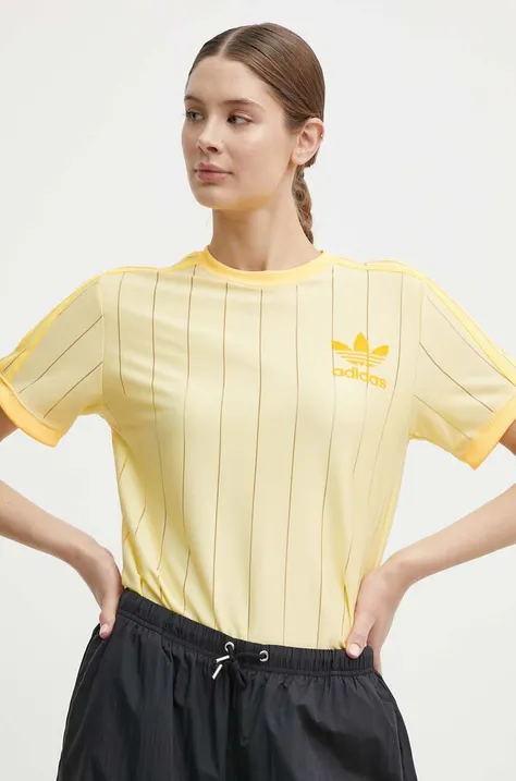 adidas Originals tricou femei, culoarea galben, IT9869