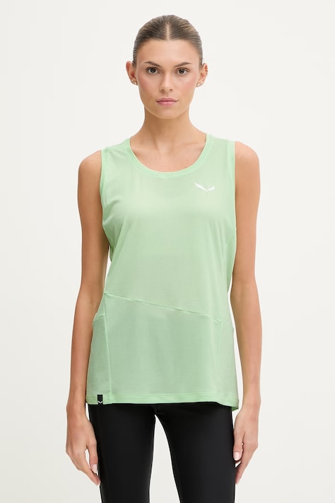 Αθλητικό top Salewa Puez Sporty χρώμα: μπεζ, 00-0000028634