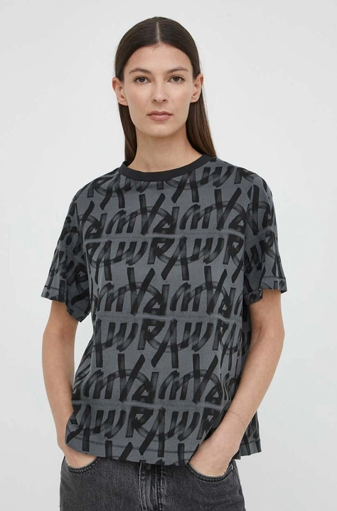 G-Star Raw t-shirt bawełniany damski kolor szary