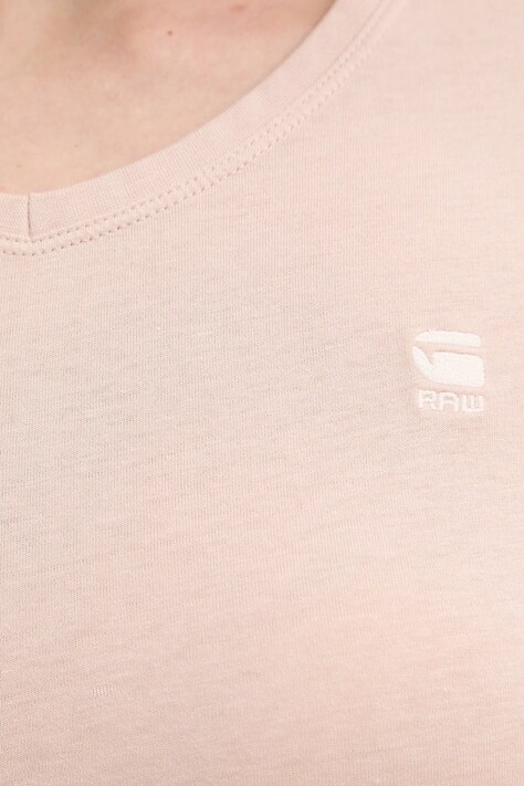 Бавовняна футболка G-Star Raw Eyben slim v t 2.0 — SS24-TSD1H9, бежевий — фото 5