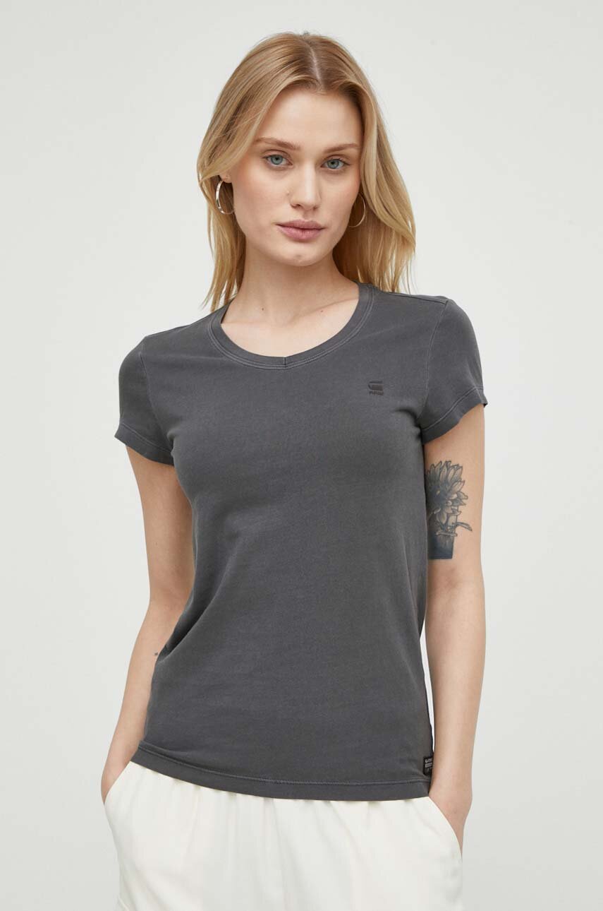 G-Star Raw t-shirt in cotone donna colore grigio