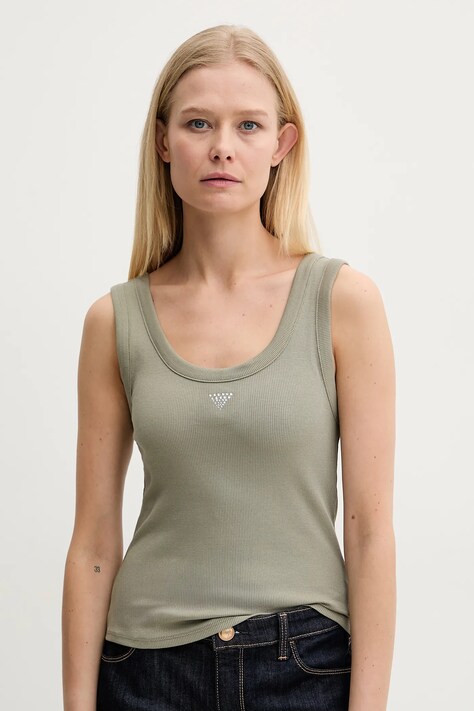 Guess top női, zöld, W3YP68 KA0H1