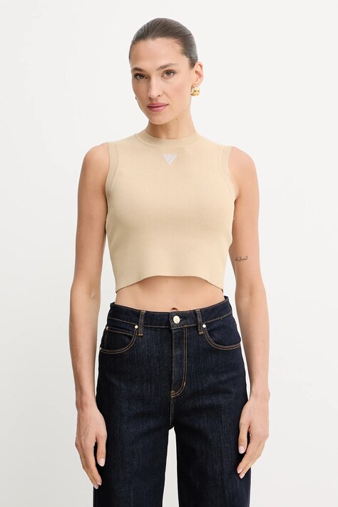Guess top ALEXIA donna colore arancione W4GZ34 Z3F40