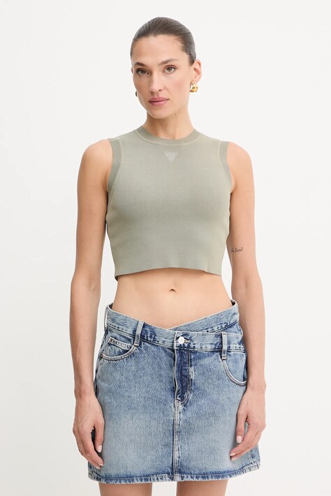 Guess top ALEXIA donna colore arancione W4GZ34 Z3F40
