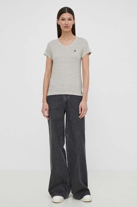 G-Star футболка жіноча бавовняна Stripe eyben slim v t 2.0 — фото 2