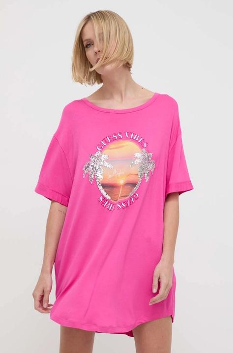 Guess t-shirt donna colore rosa E4GI04 K68D2