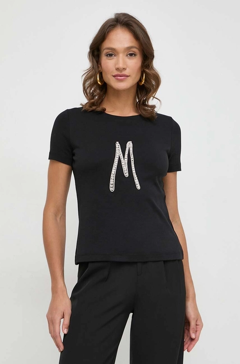 Marciano Guess tricou din bumbac femei, culoarea negru