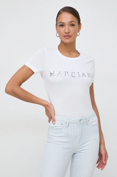 Marciano Guess t-shirt FLORENCE női, fehér, 4GGP02 6138A