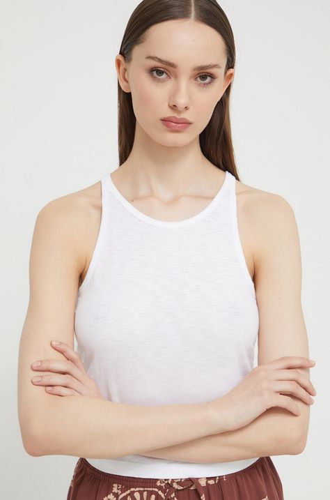 Top Superdry χρώμα: άσπρο