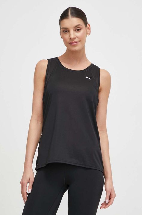 Τοπ προπόνησης Puma Favorite Favorite χρώμα: μαύρο 520257