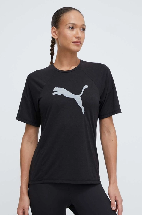 Puma t-shirt treningowy Evostripe kolor czarny 677876