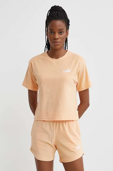 Kratka majica Puma ženska, oranžna barva, 677947
