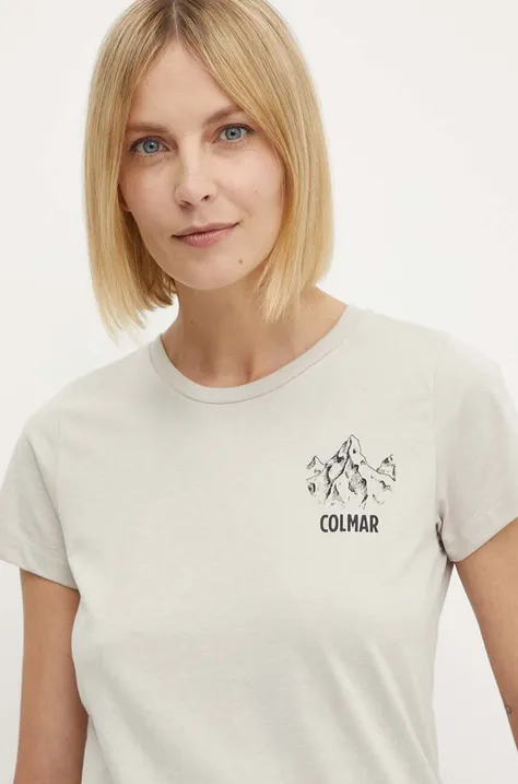 Colmar t-shirt damski kolor beżowy