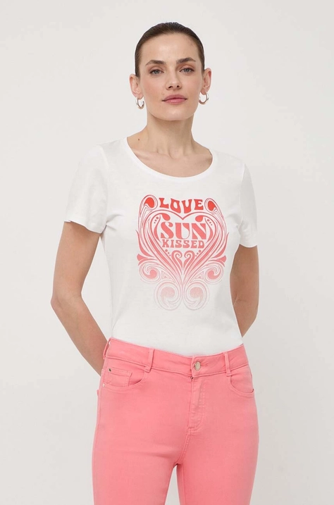 Morgan t-shirt donna colore bianco