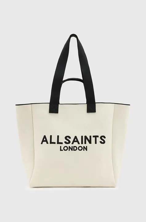 Τσάντα AllSaints IZZY χρώμα: άσπρο