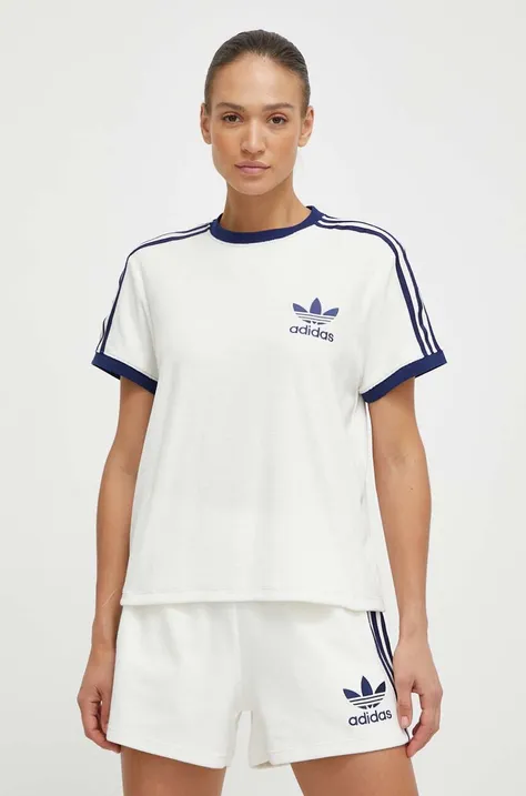 adidas Originals t-shirt Terry női, fehér, IT9842