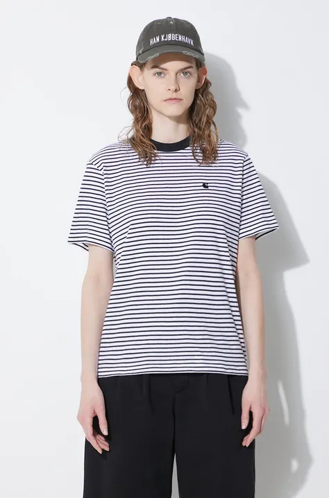 Βαμβακερό μπλουζάκι Carhartt WIP S/S Coleen T-Shirt γυναικείο, χρώμα: μαύρο, I031627.1Z9XX