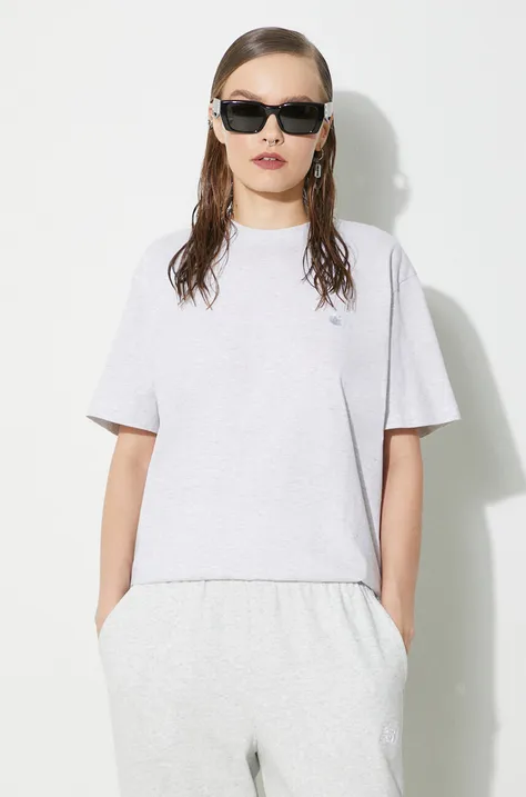 Carhartt WIP cotton t-shirt S/S Casey T-Shirt women’s gray color I032206.1DQXX