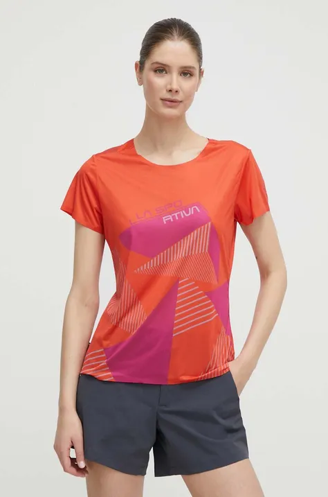 Αθλητικό μπλουζάκι LA Sportiva Comp χρώμα: πορτοκαλί, G29322411