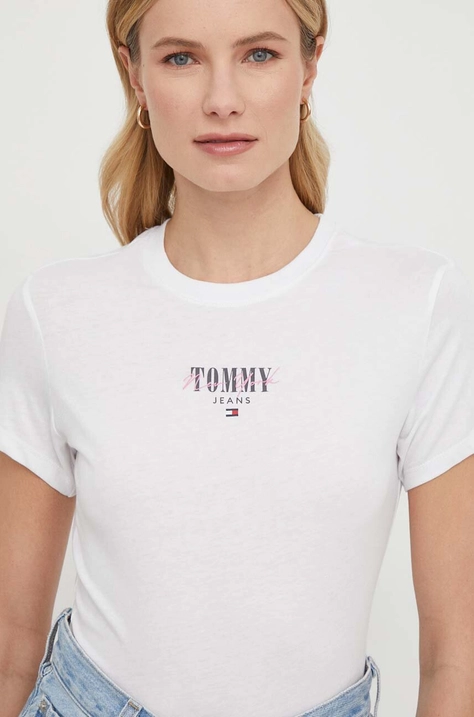 Tommy Jeans t-shirt damski kolor biały DW0DW17839