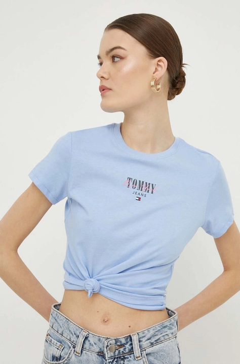 Tričko Tommy Jeans dámsky,DW0DW17839