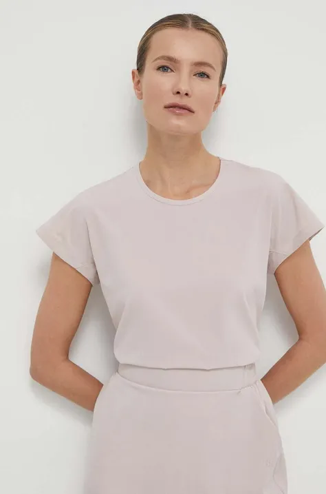 Majica kratkih rukava Helly Hansen za žene, boja: ružičasta