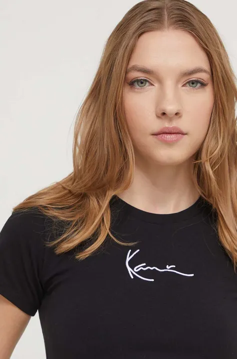 Karl Kani t-shirt donna colore nero