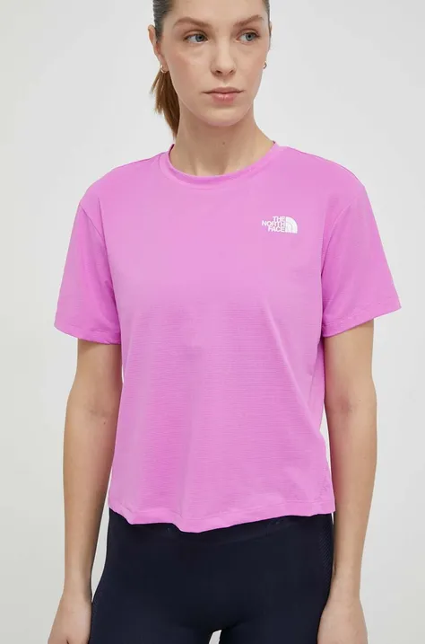 Αθλητικό μπλουζάκι The North Face Flex Circuit χρώμα: ροζ, NF0A87JVQIX1