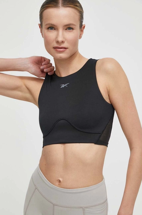 Top za vadbo Reebok LUX Collection črna barva, 100075373