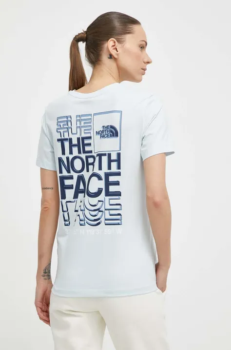 Βαμβακερό μπλουζάκι The North Face γυναικείο, NF0A87EHO0R1
