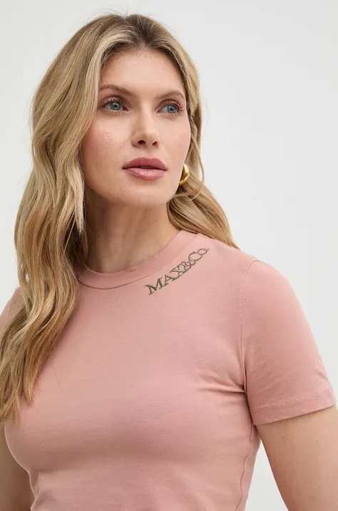 Kratka majica MAX&Co. ženska, roza barva, 2416941094200