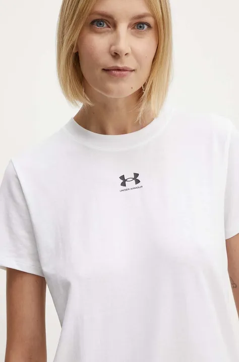 Μπλουζάκι Under Armour χρώμα: άσπρο