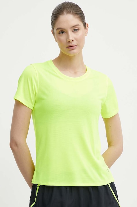 Under Armour t-shirt do biegania Streaker kolor zielony