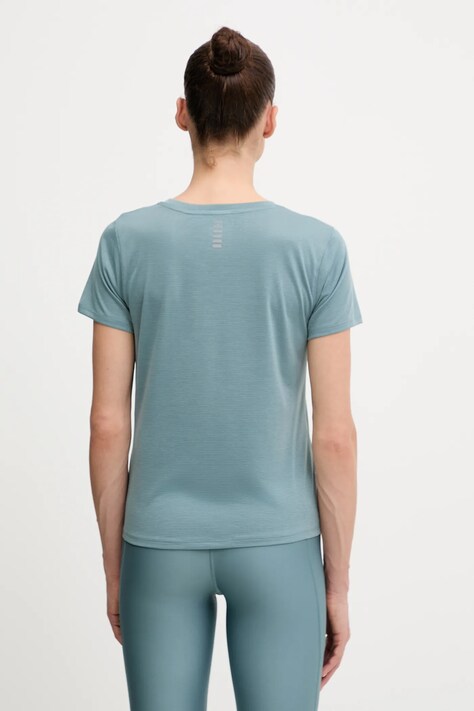 Under Armour t-shirt do biegania Streaker kolor zielony 1382434