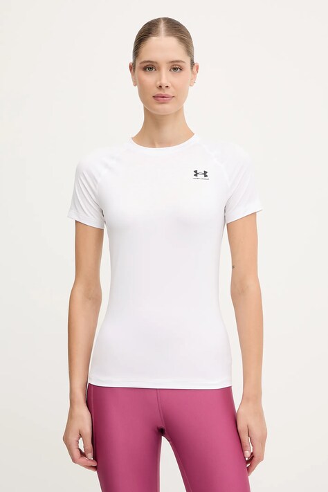 Under Armour t-shirt treningowy HeatGear Authentics kolor biały