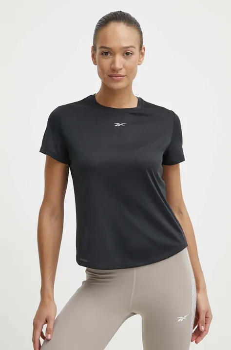 Μπλουζάκι για τρέξιμο Reebok χρώμα: μαύρο, 100034918