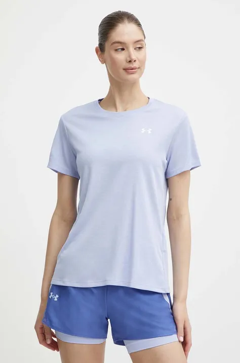 Under Armour t-shirt treningowy Tech Textured kolor fioletowy