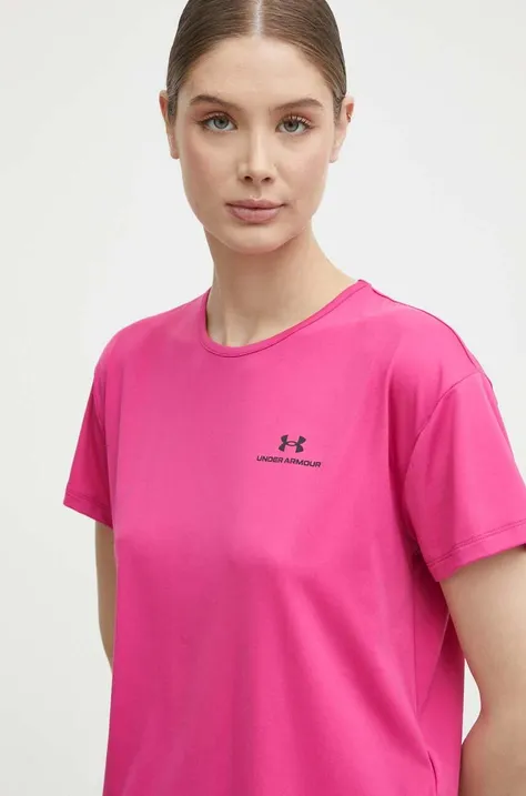 Μπλουζάκι προπόνησης Under Armour Rush Energy 2.0 χρώμα: ροζ